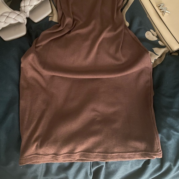 Super cute brown turtle neck dress **accepting offered - Picture 4 of 6